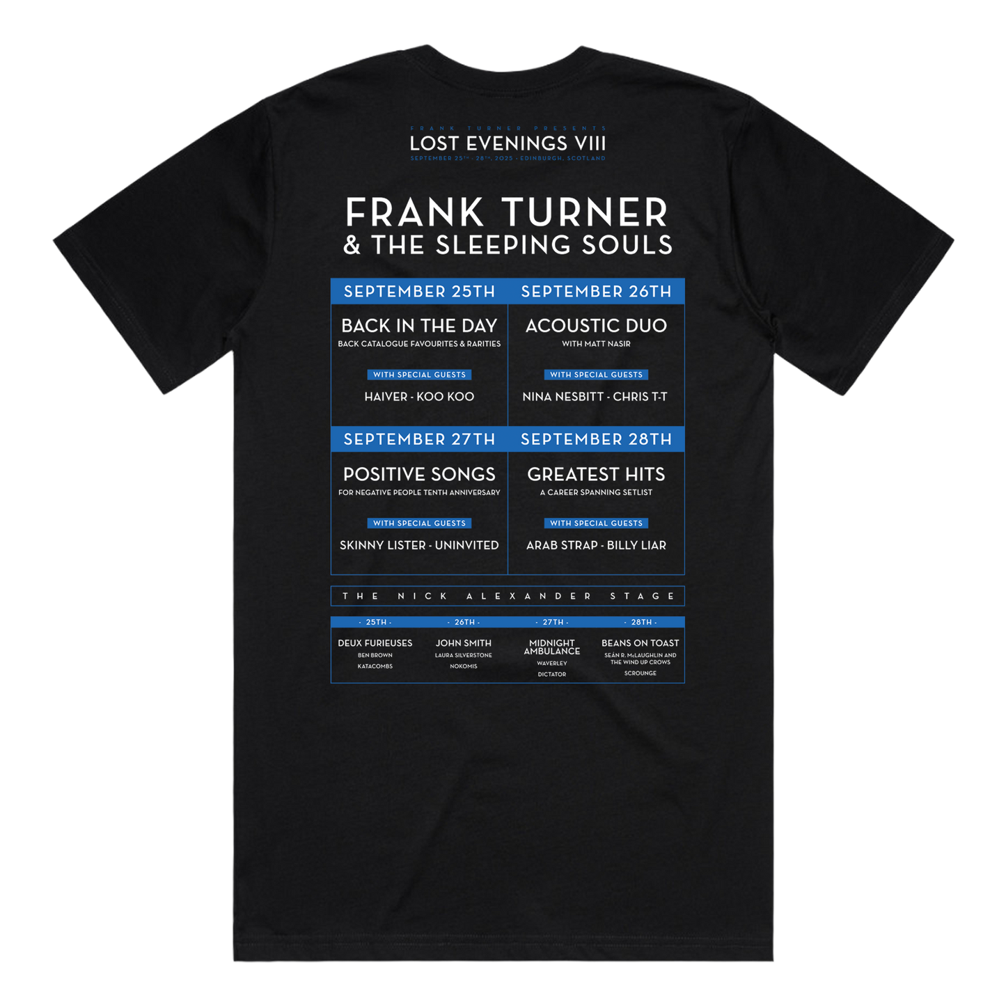 Lost Evenings VIII Line-Up T-Shirt